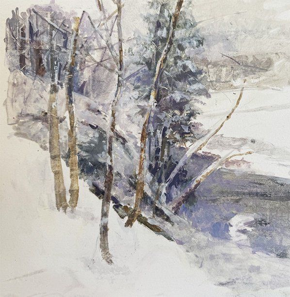 View of Matthews Road from NCR Trail