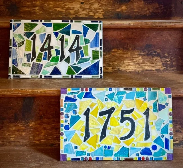 Intro to Stained Glass Mosaics: Create Your Own Address Mosaic