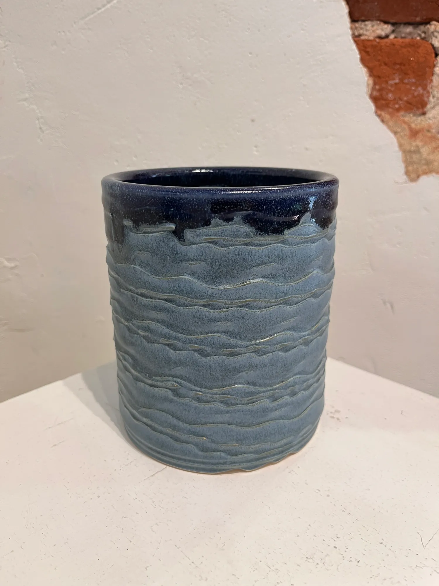 Blue Kitchen Utensil Holder by Brad Blair