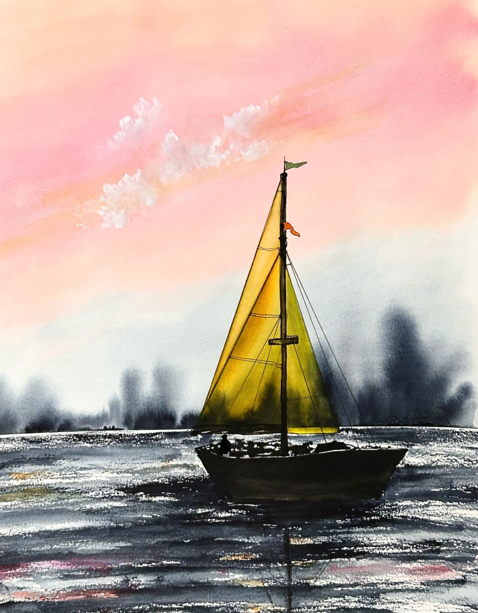 Sailboat Transparen-Sea by Kas Rohm