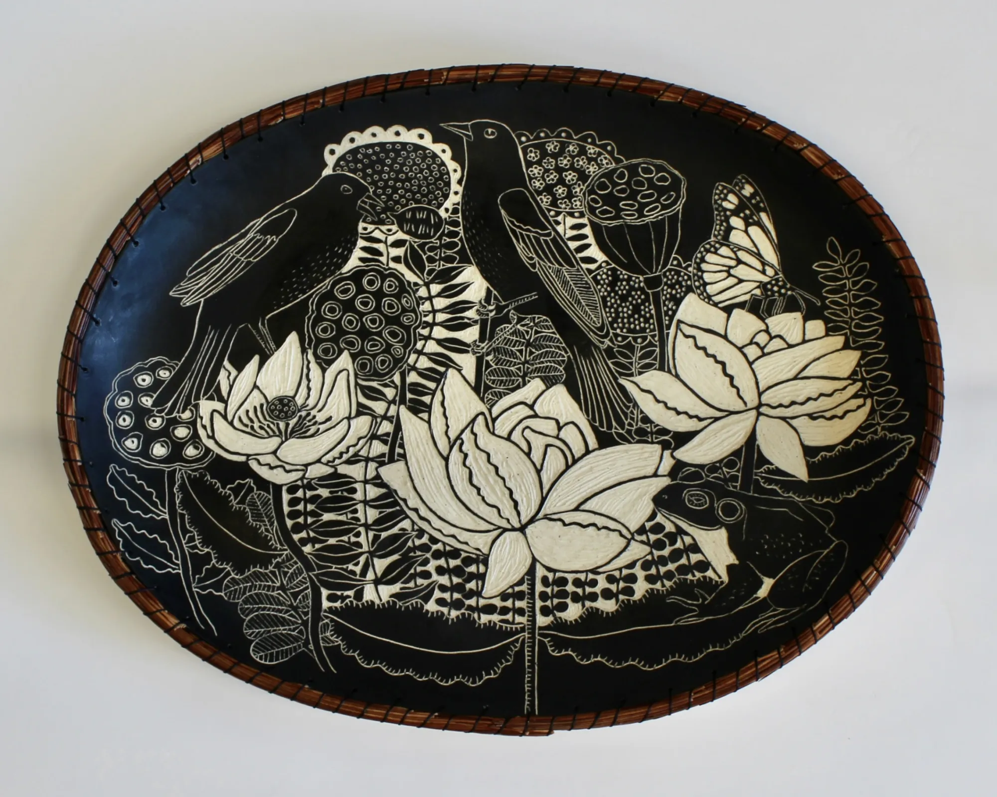 Blackbird Platter by Carolyn Blazeck