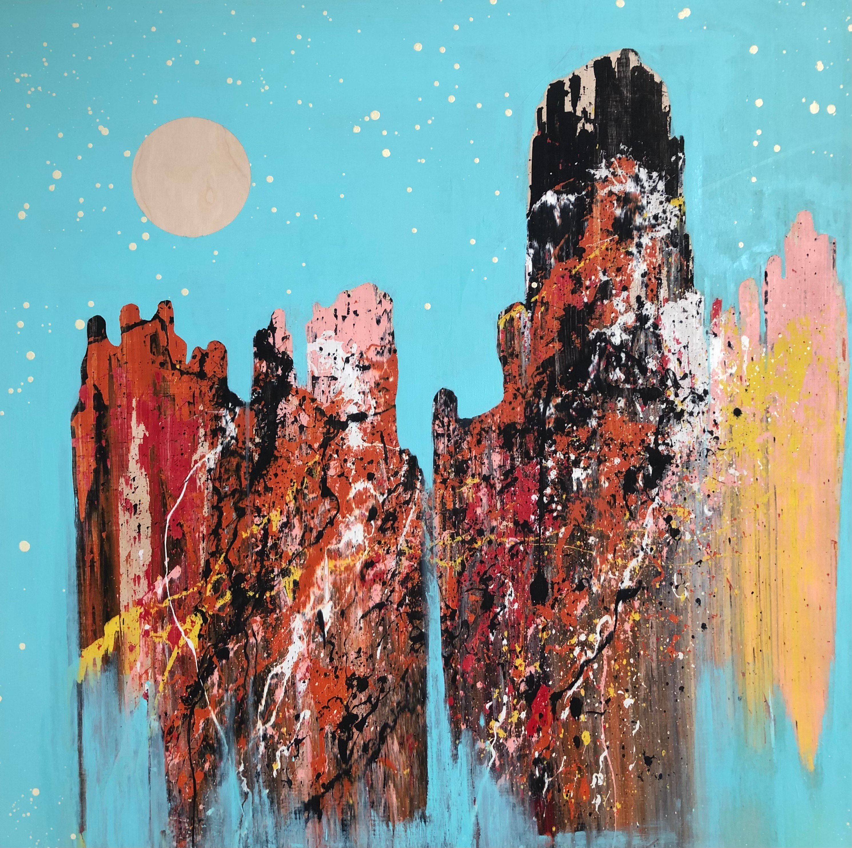 Figures in Teal by Josh Brooks