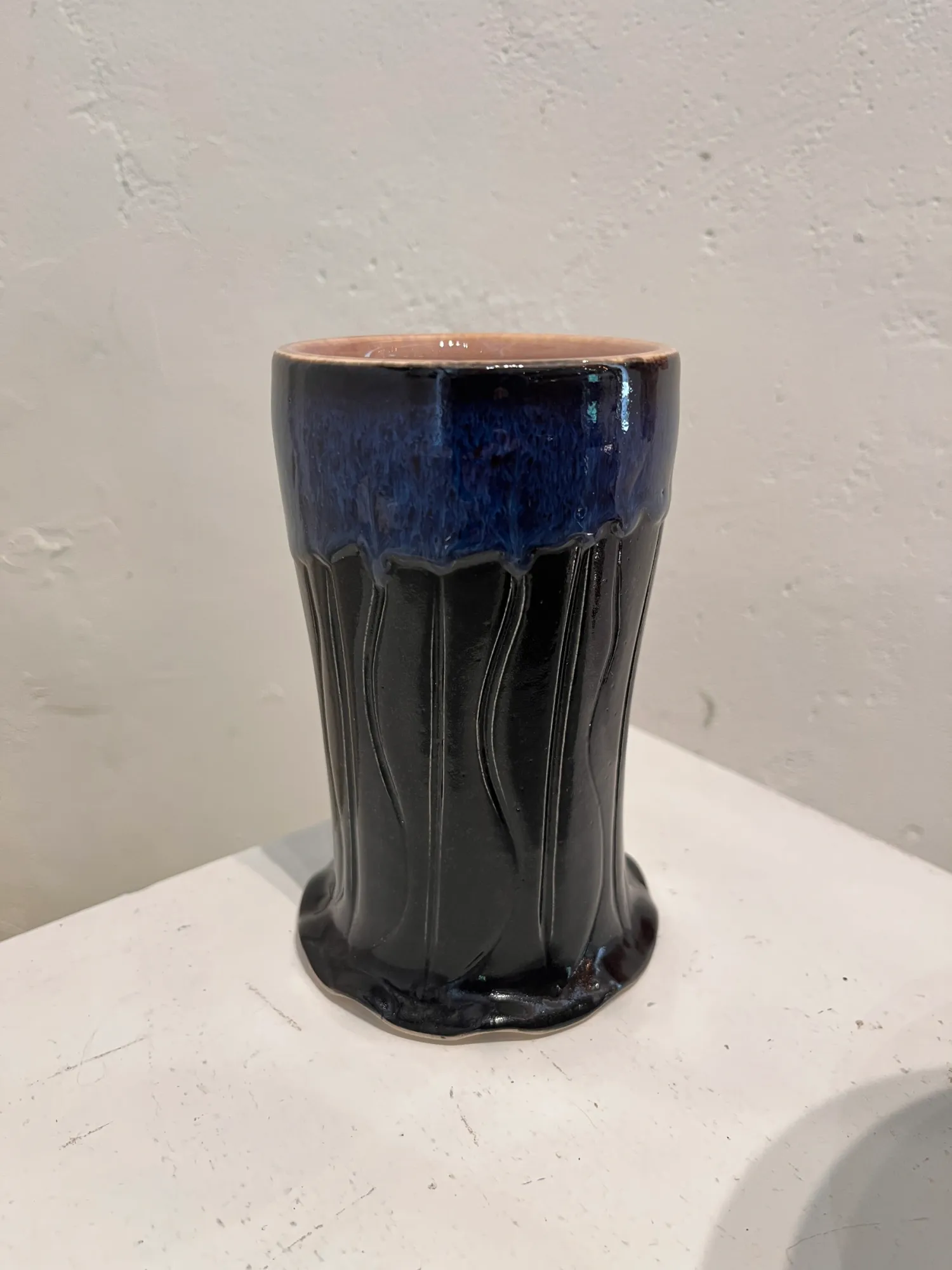 Carved Black Cup  by Brad Blair