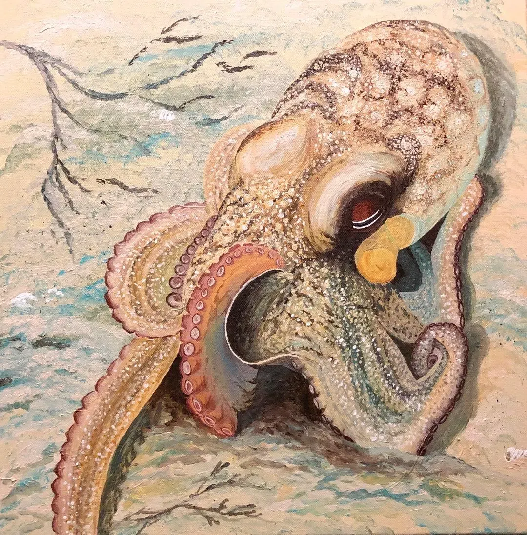 Cleaver Cephalopod by Lisa Kozel Mangione