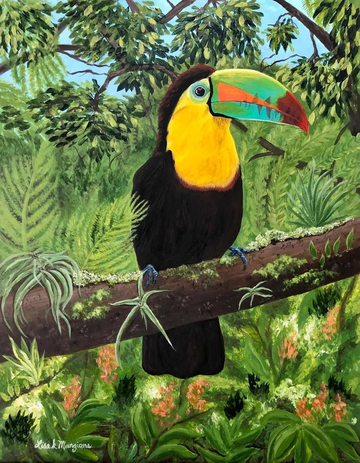 Keel-Billed Toucan by Lisa Kozel Mangione