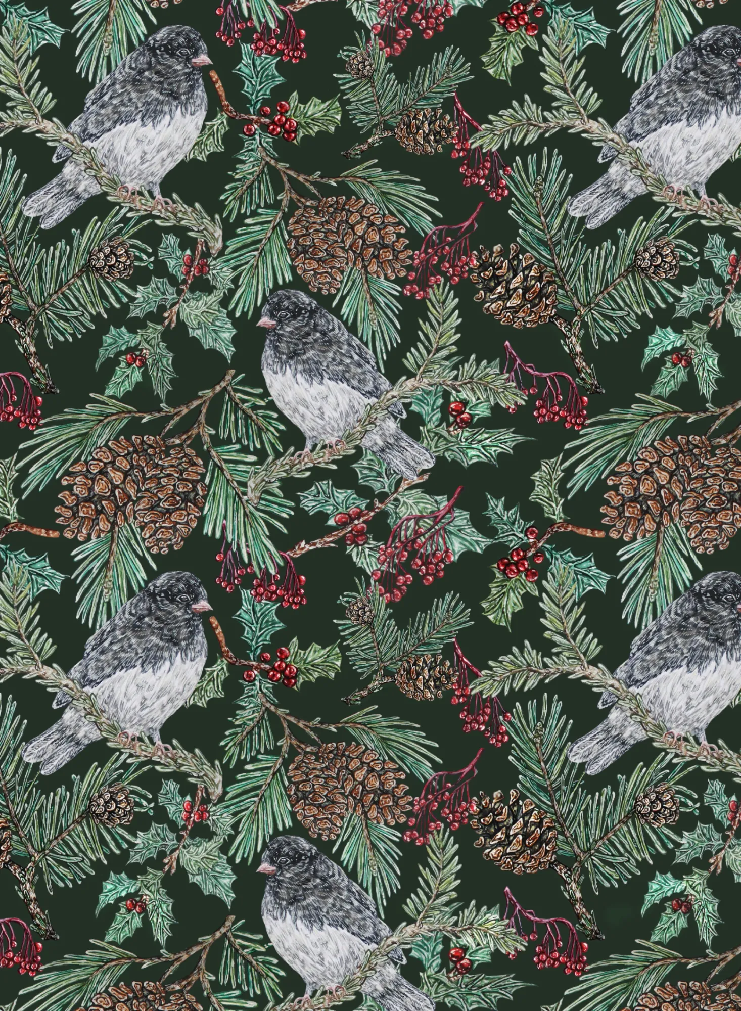 Dark-eyed Junco Pattern