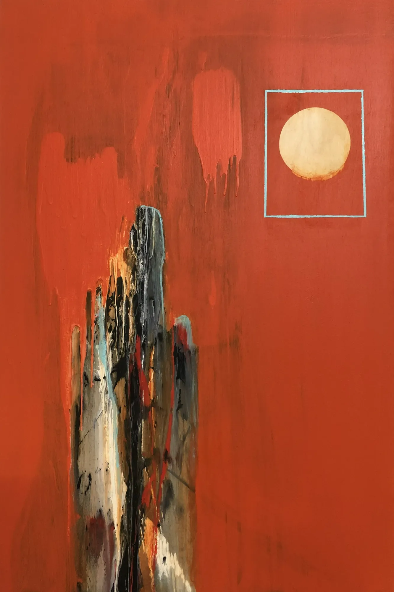Figures in Orange 4 by Josh Brooks