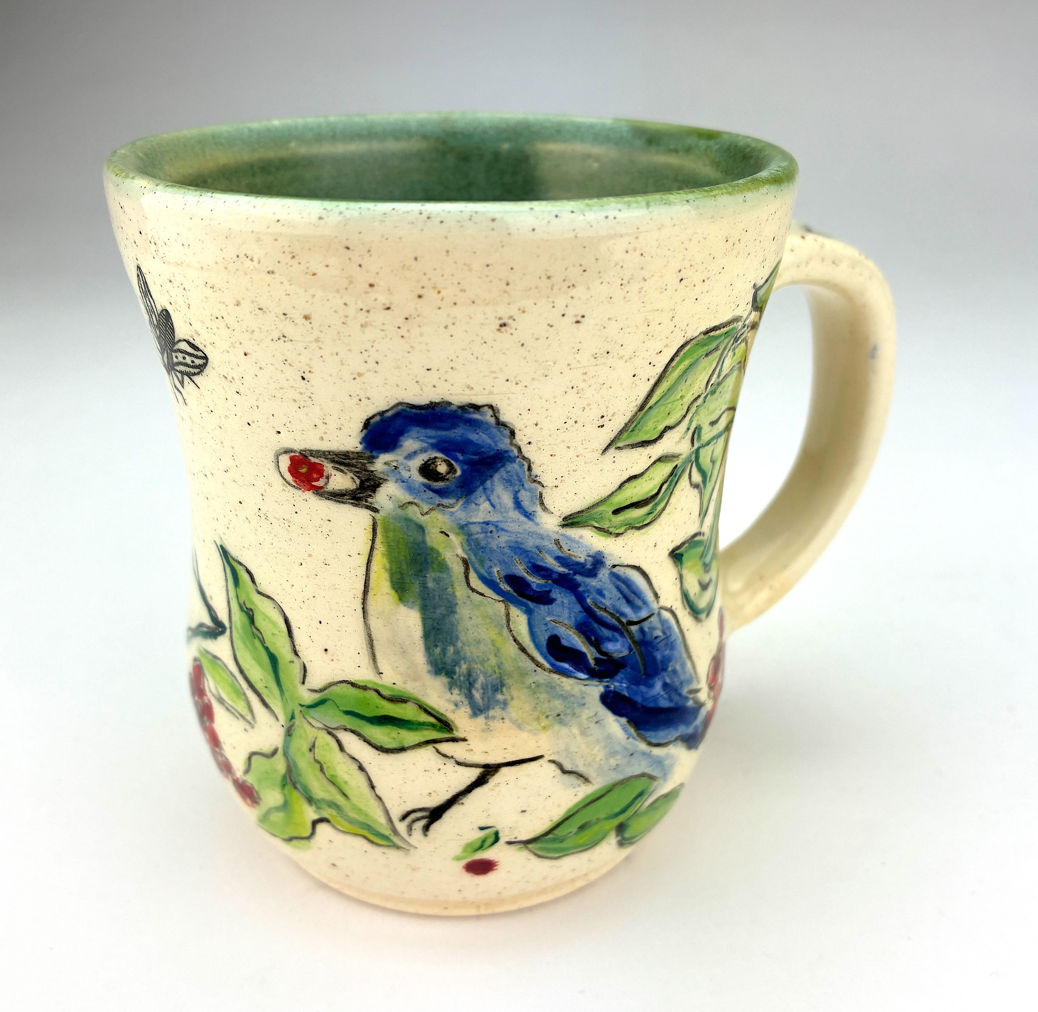 Bluebird w/ Berries by Lynne Molner