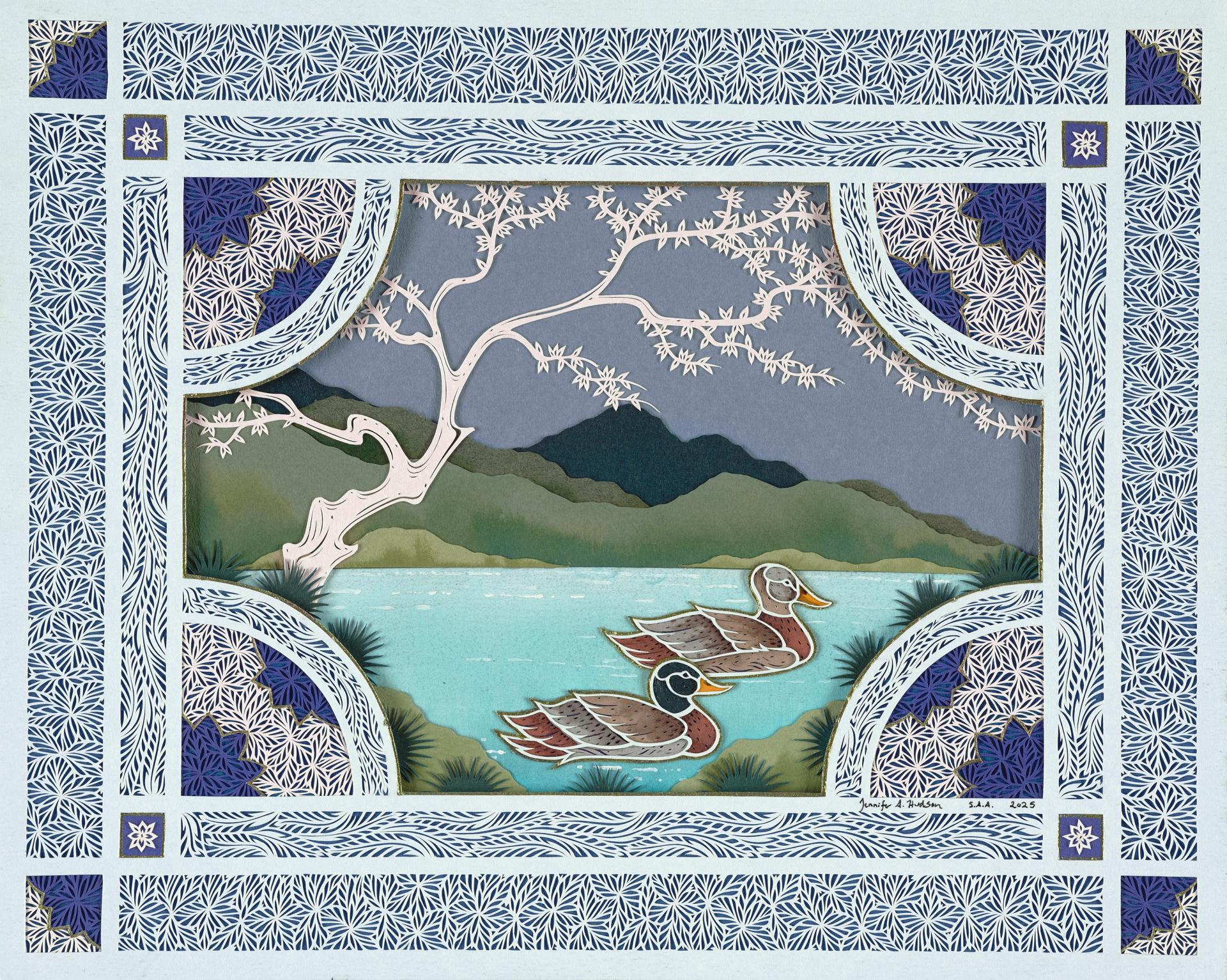 Springtime At The Lake by Jen Hudson