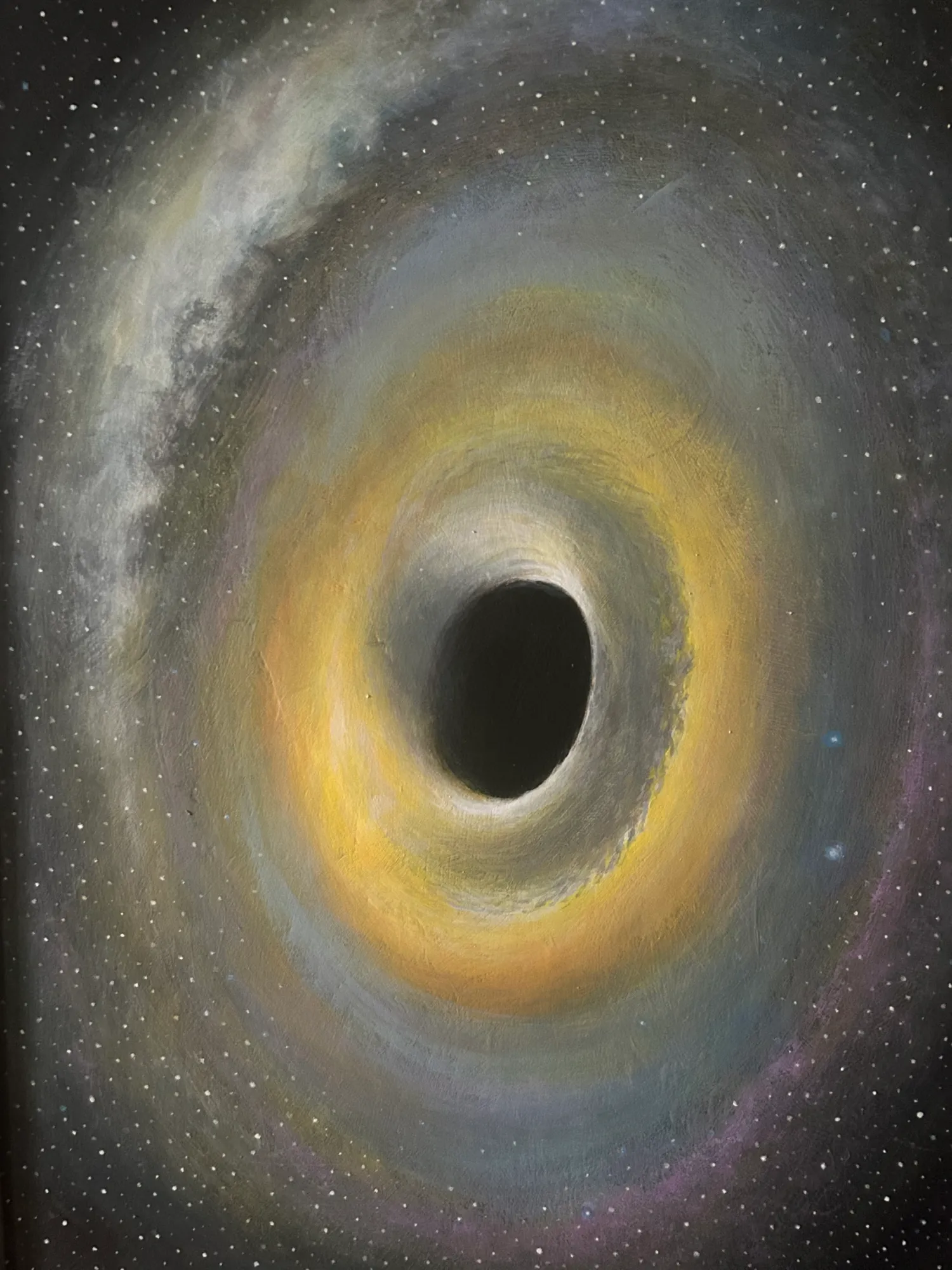 Black Hole with Accretion Disk by Michael Scott