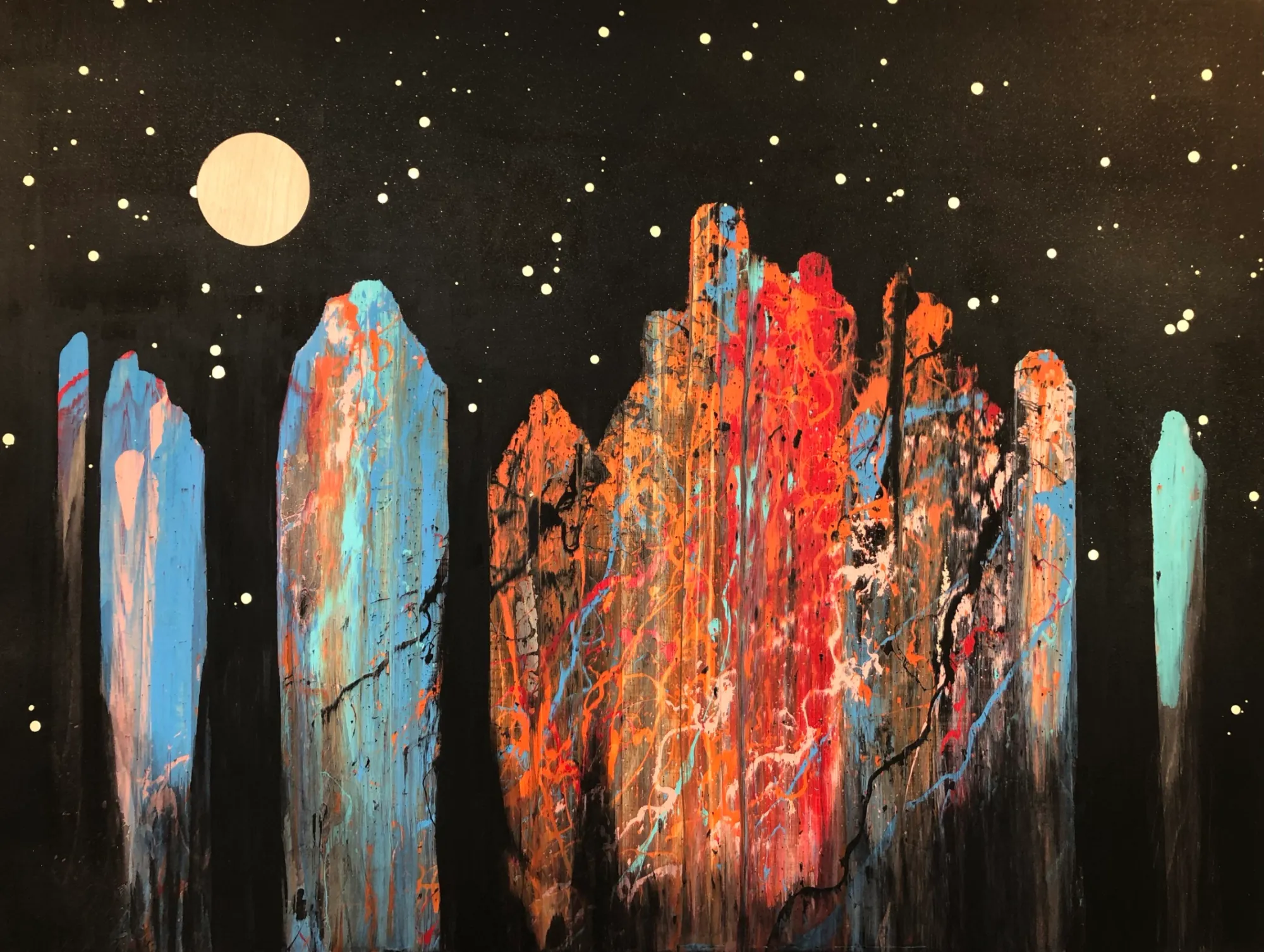 "Figures in Black 4" by Josh Brooks