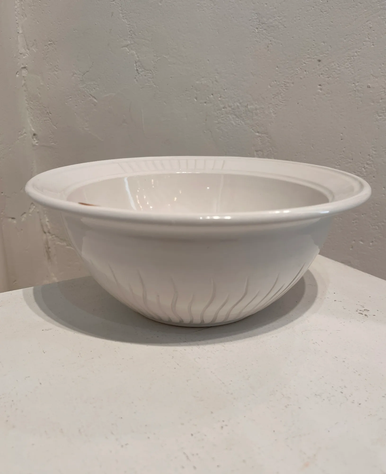 White Serving Bowl by Brad Blair