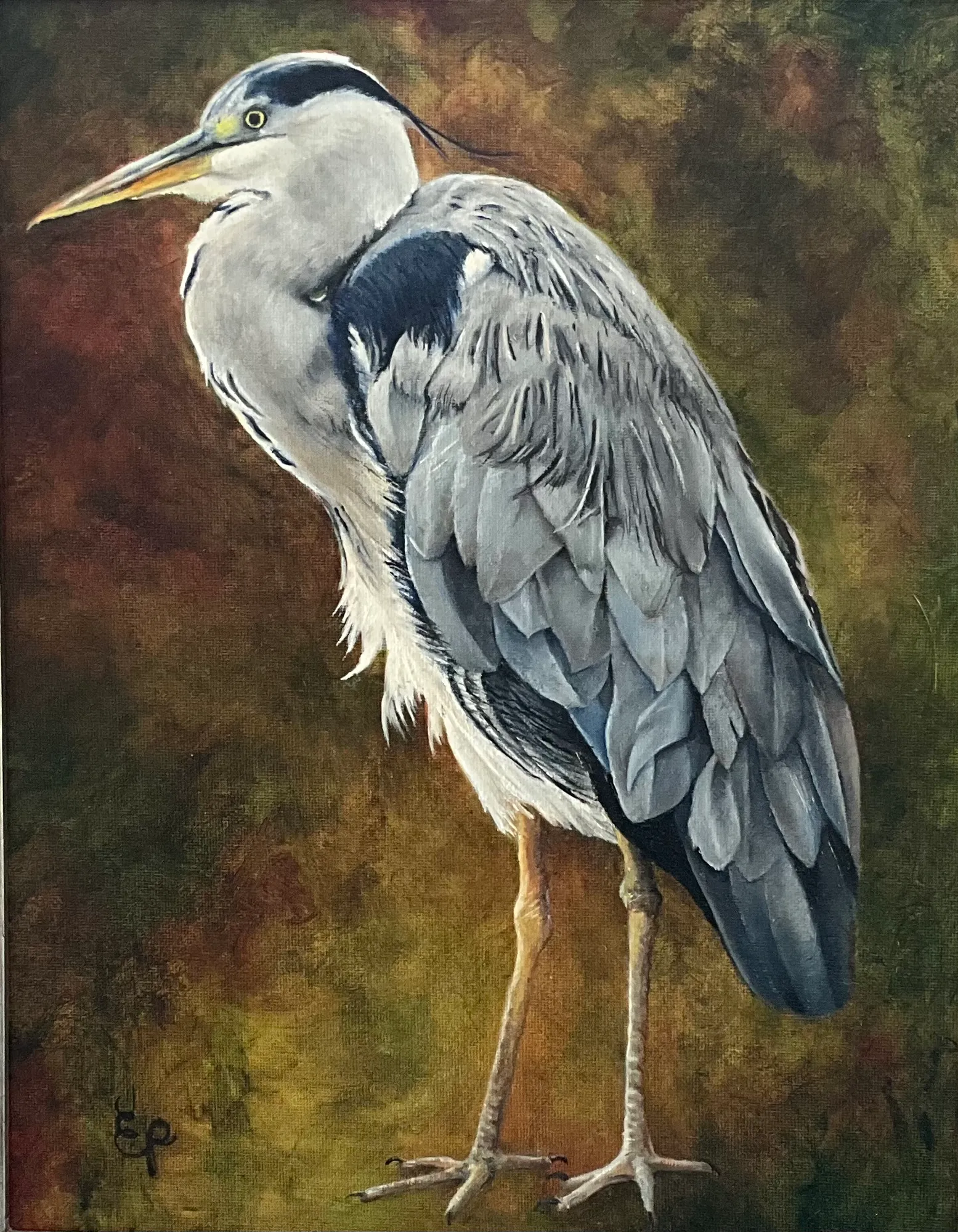 Heron in Living Color by Evelynn Pierro